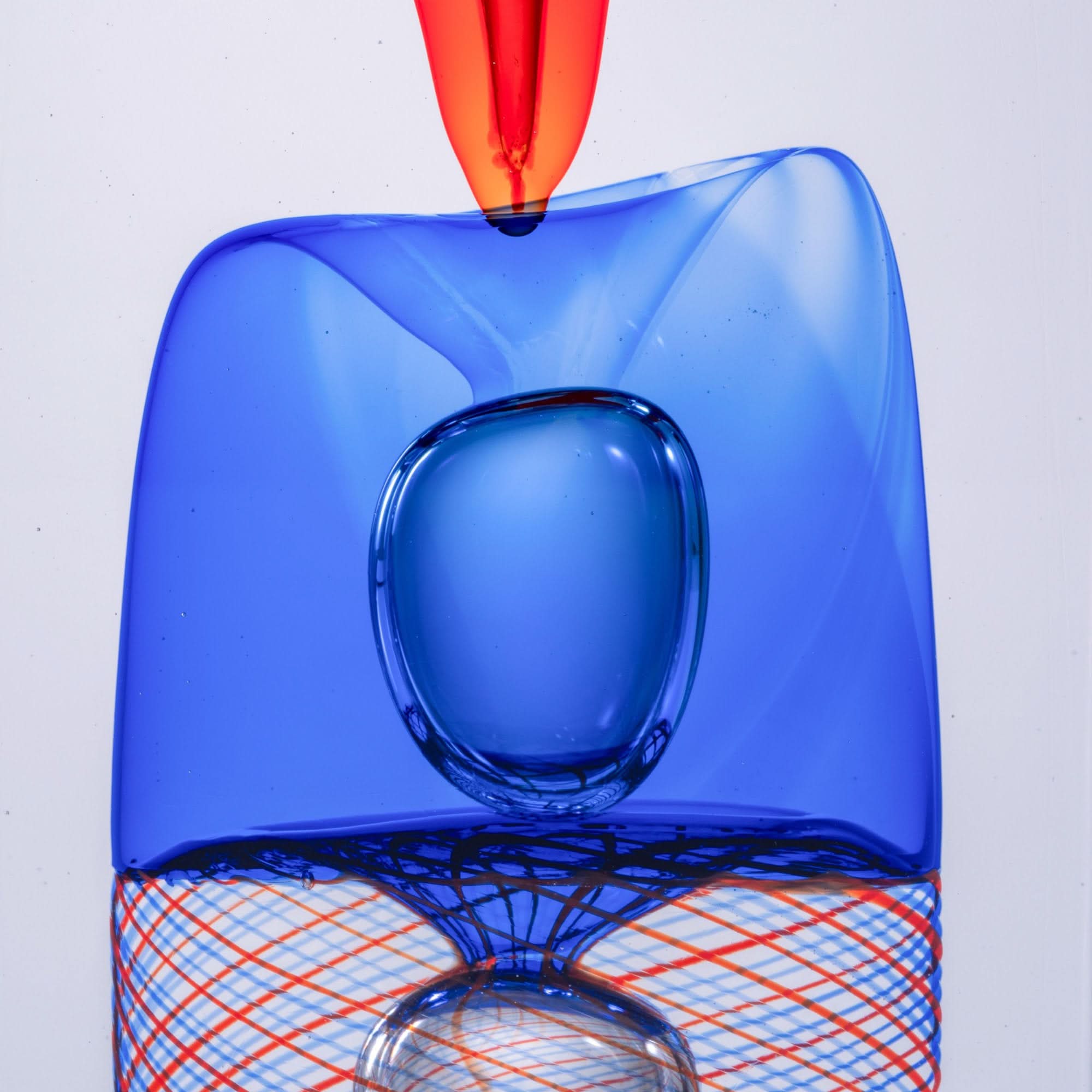 Flame Blossom Glass Sculpture