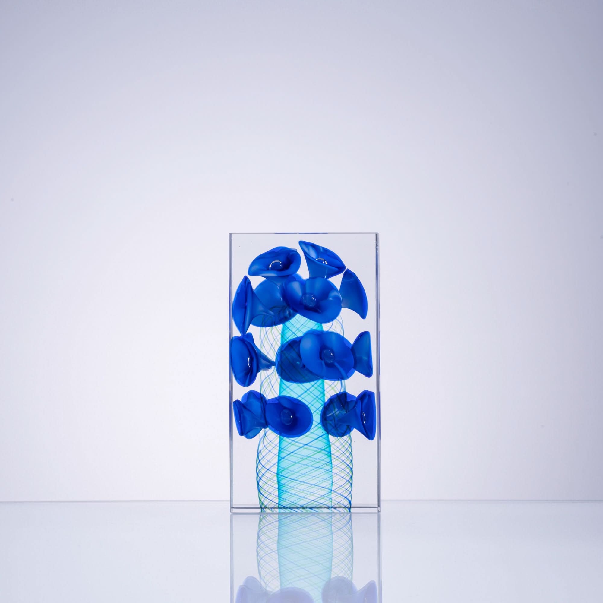 Grace of Morning Glory Glass Sculpture