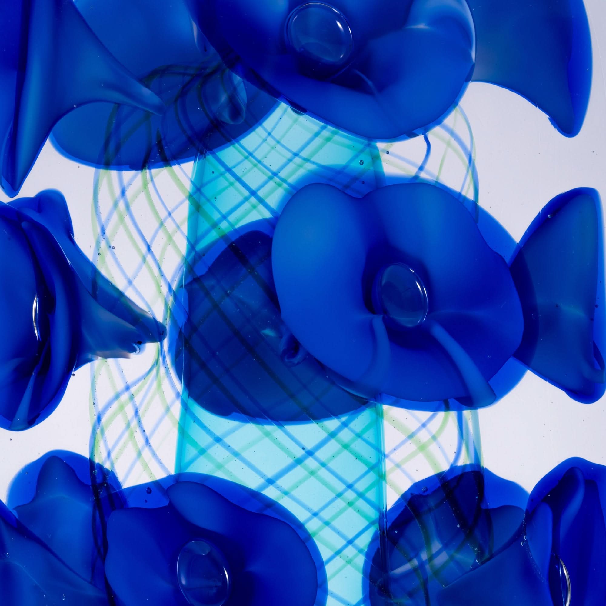 Grace of Morning Glory Glass Sculpture
