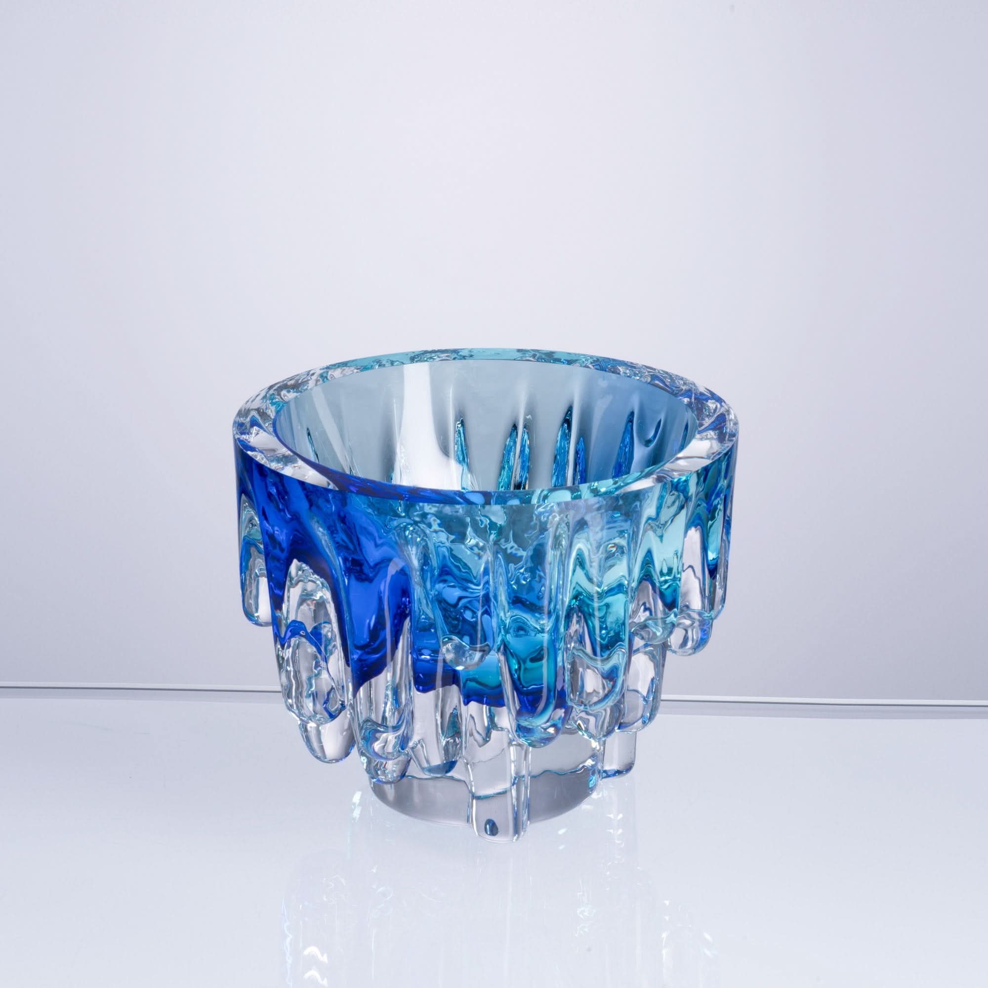 Glacial Frost Glass Sculpture