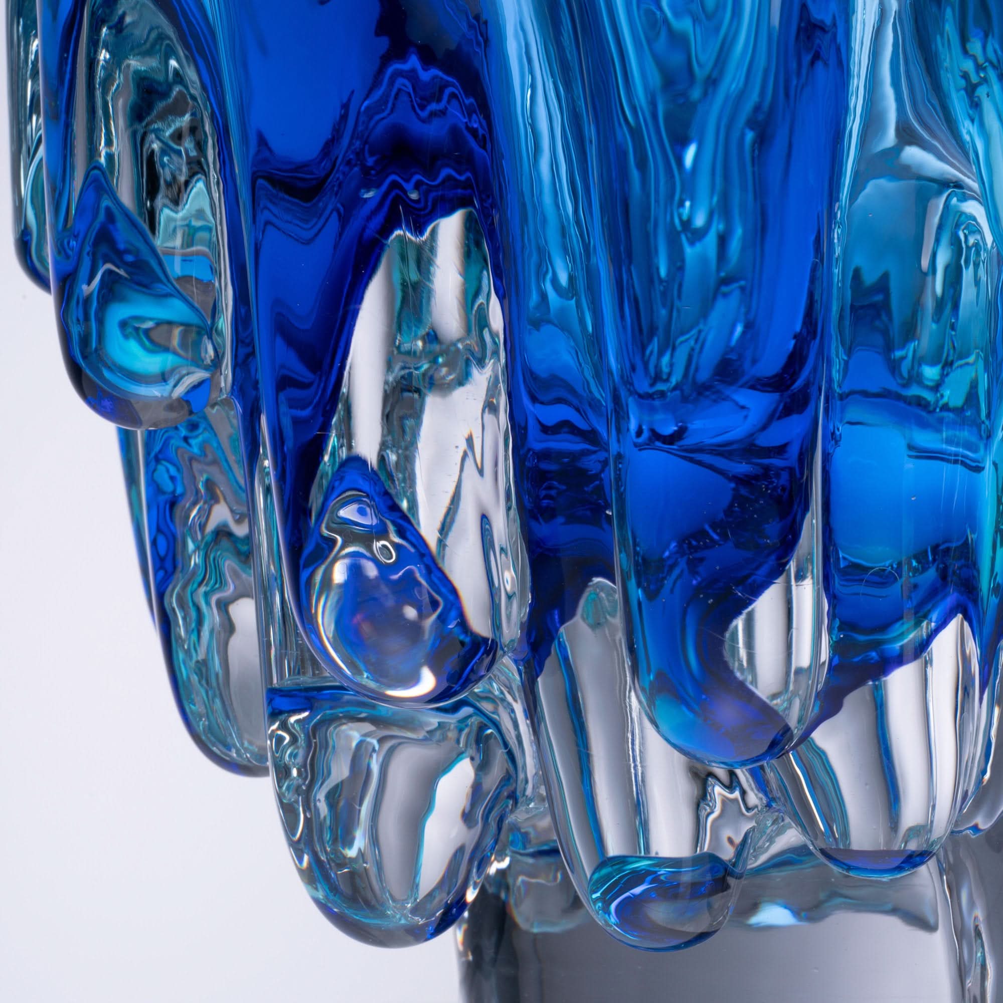 Glacial Frost Glass Sculpture
