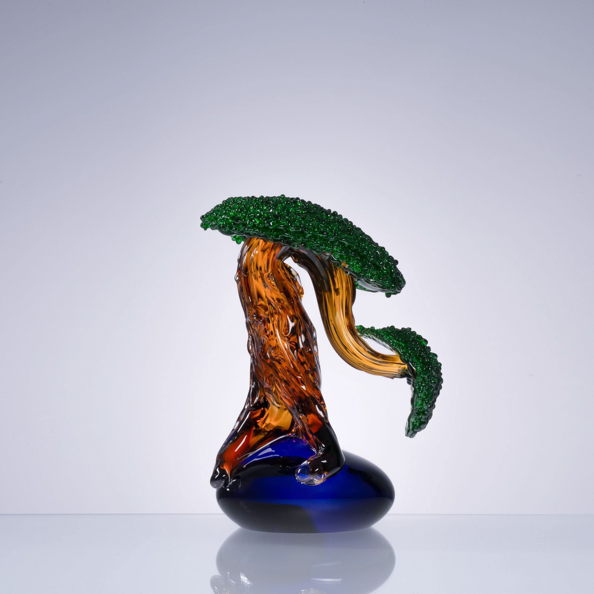Pine Shadows-II Glass Sculpture