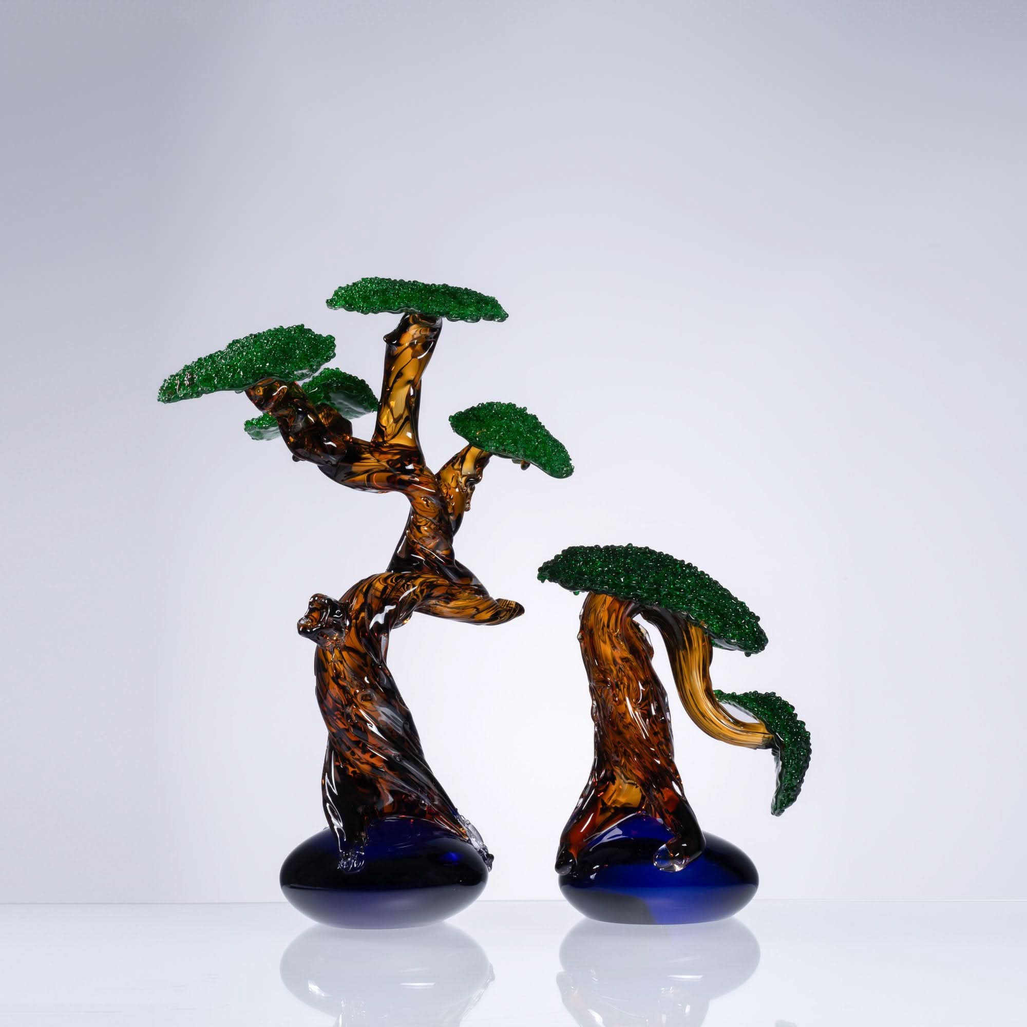 Pine Shadows-I Glass Sculpture