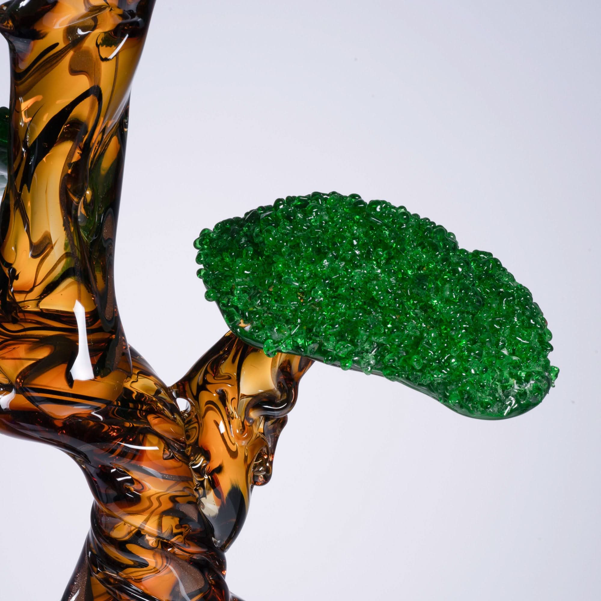 Pine Shadows-I Glass Sculpture