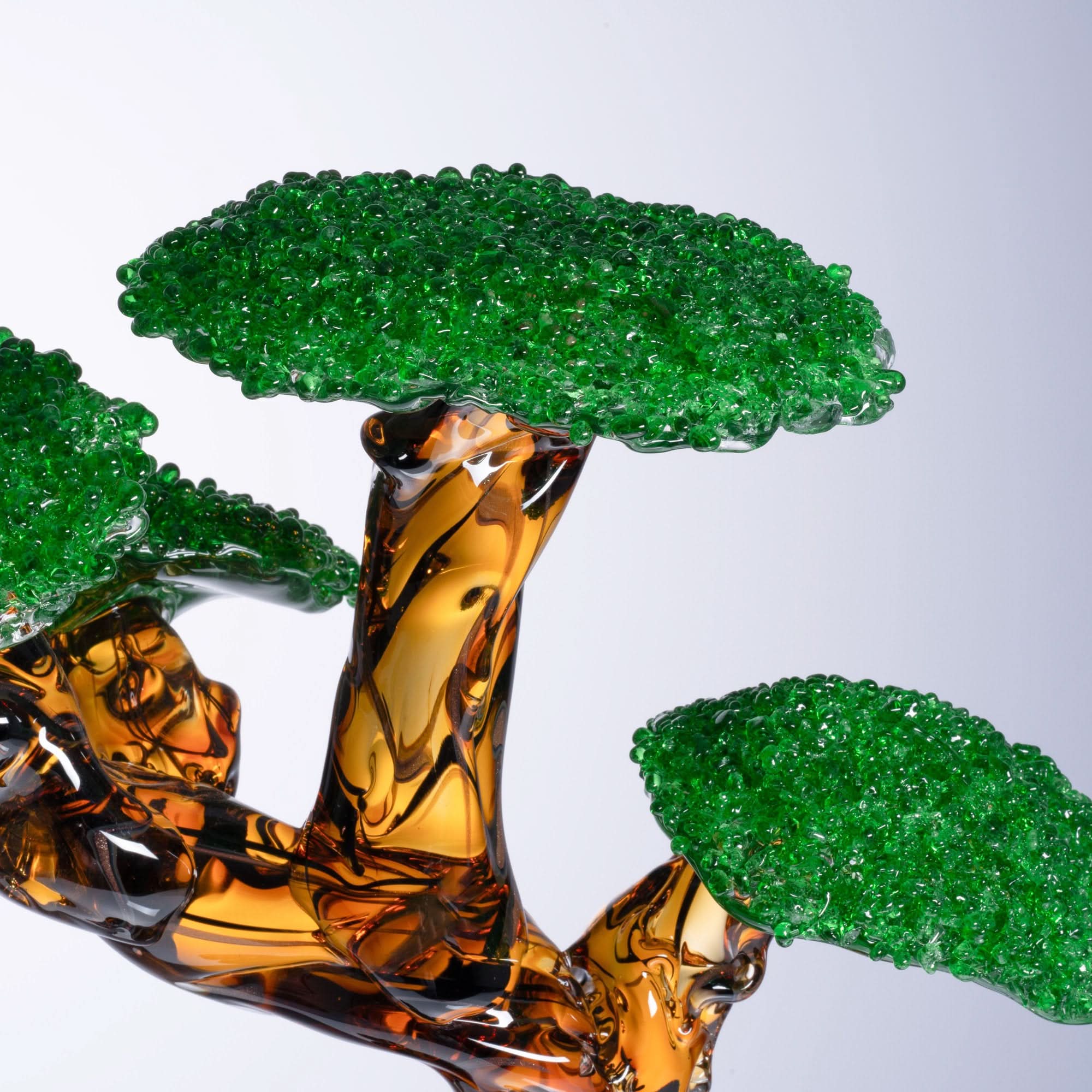 Pine Shadows-II Glass Sculpture