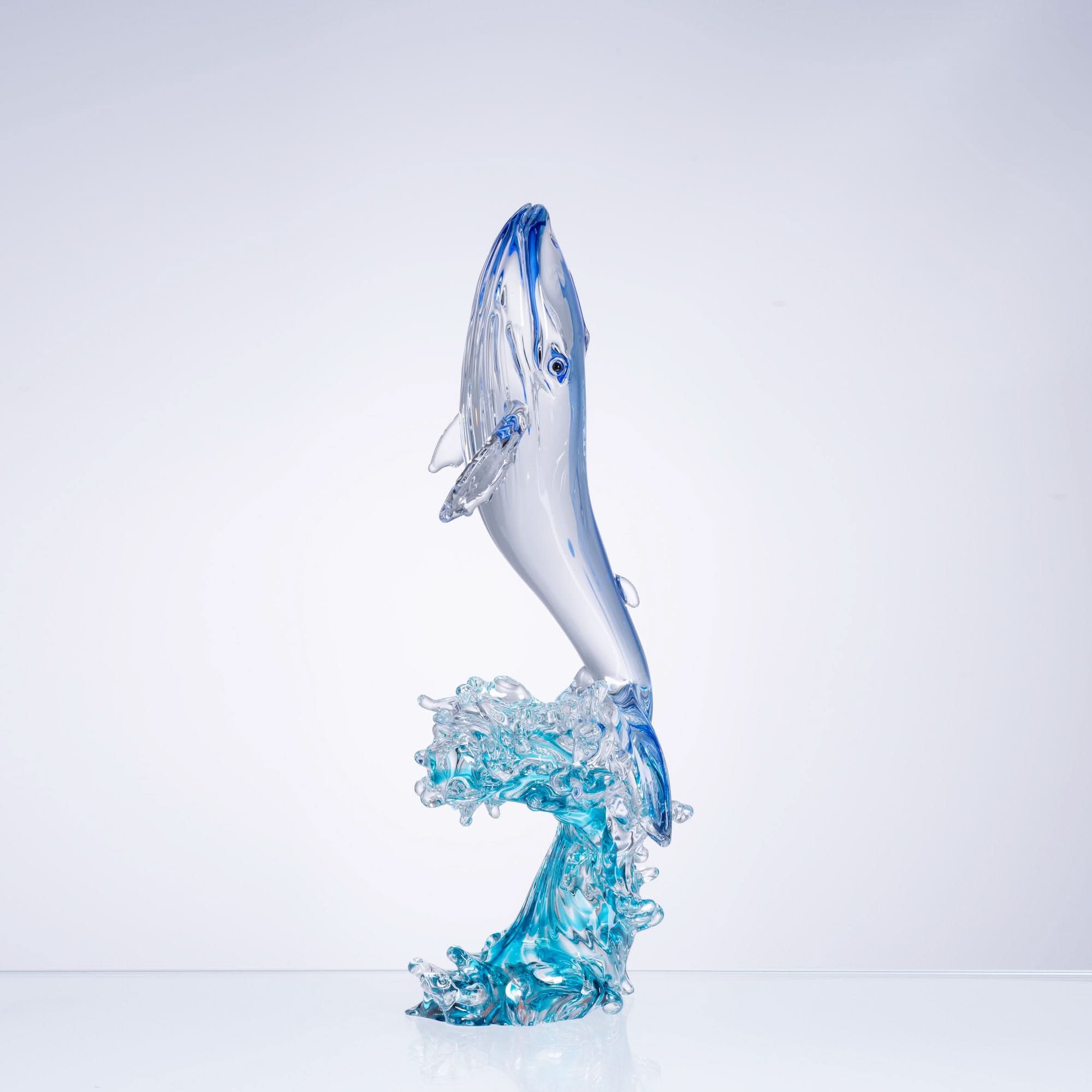 Might of the Giant Waves Glass Sculpture