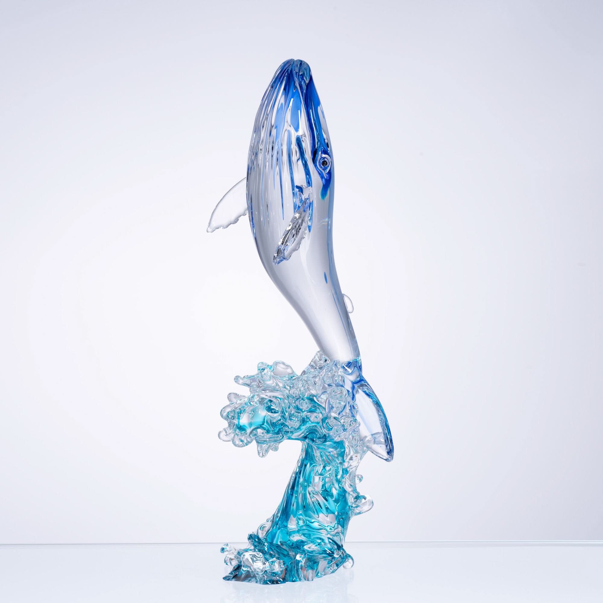 Might of the Giant Waves Glass Sculpture