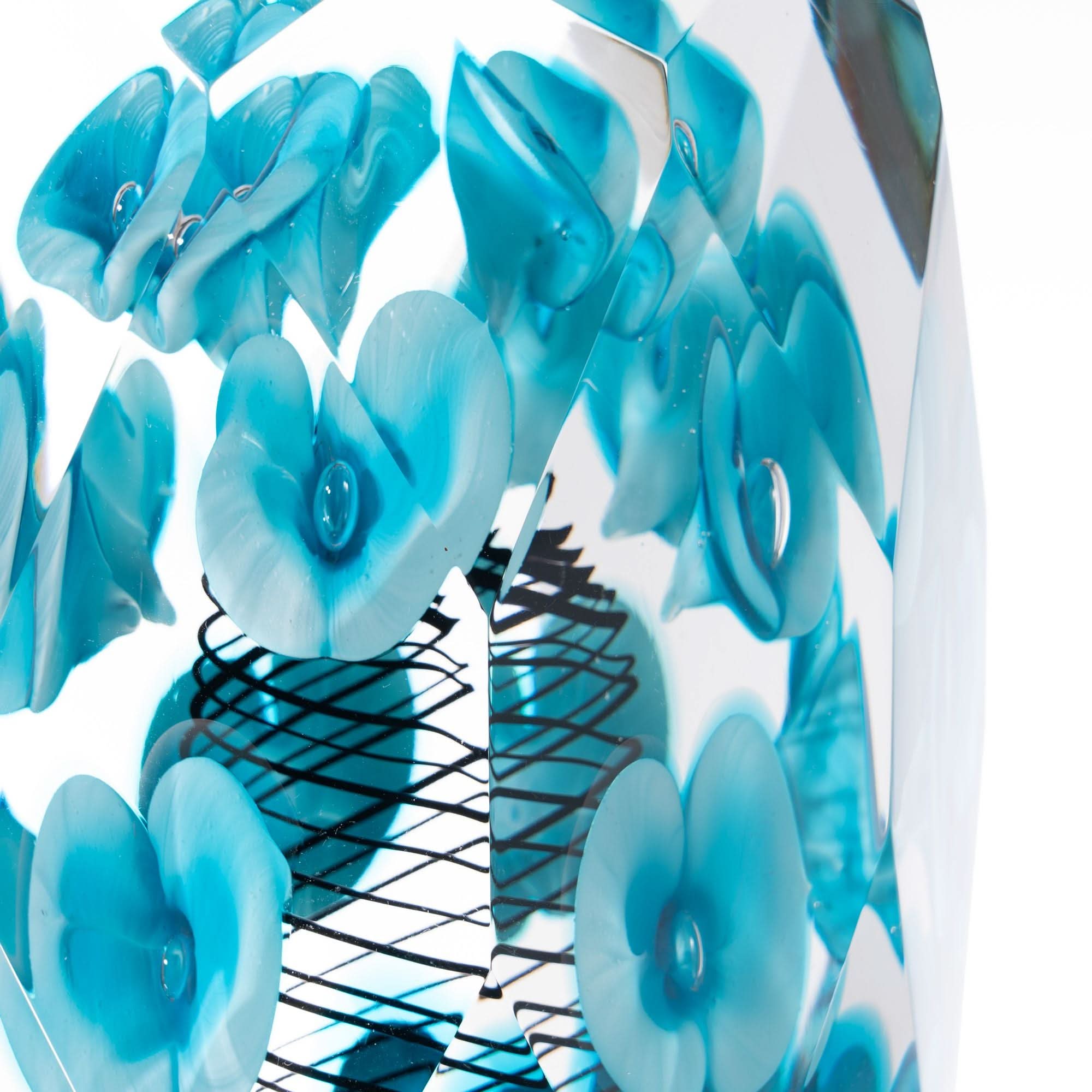 Blossom--crysflare--glass art sculpture--crystal
