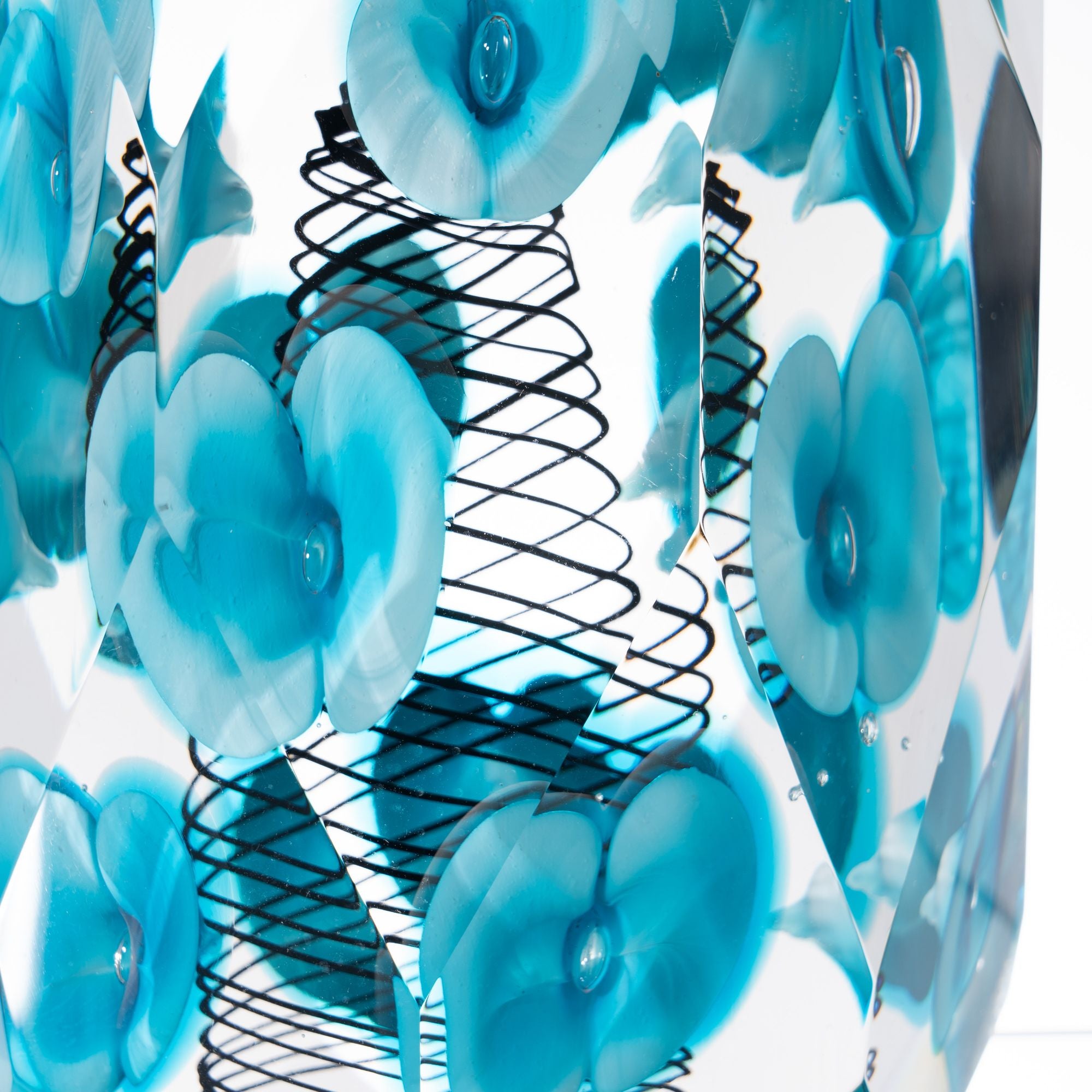 Blossom--crysflare--glass art sculpture--crystal