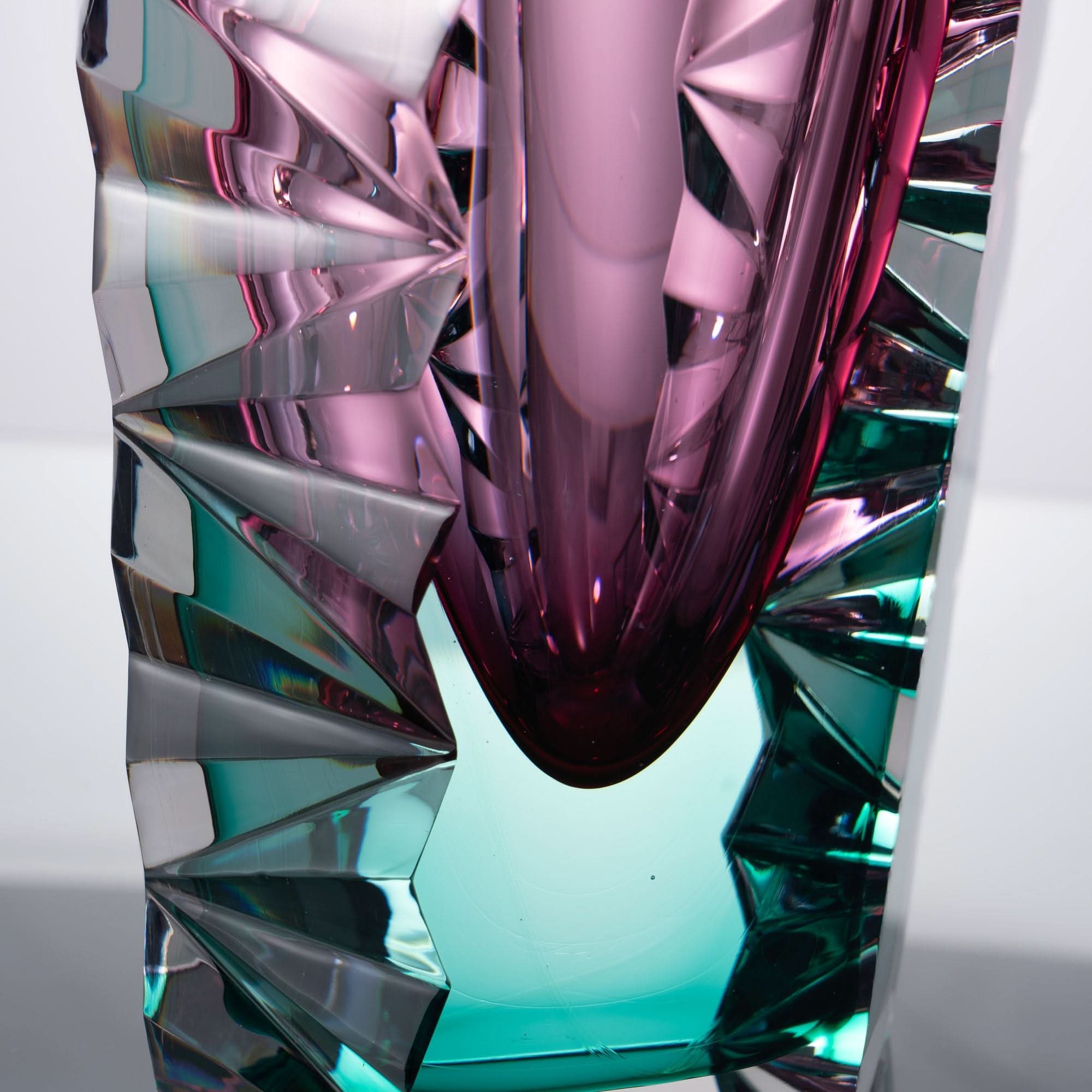 Violet Glass Sculpture