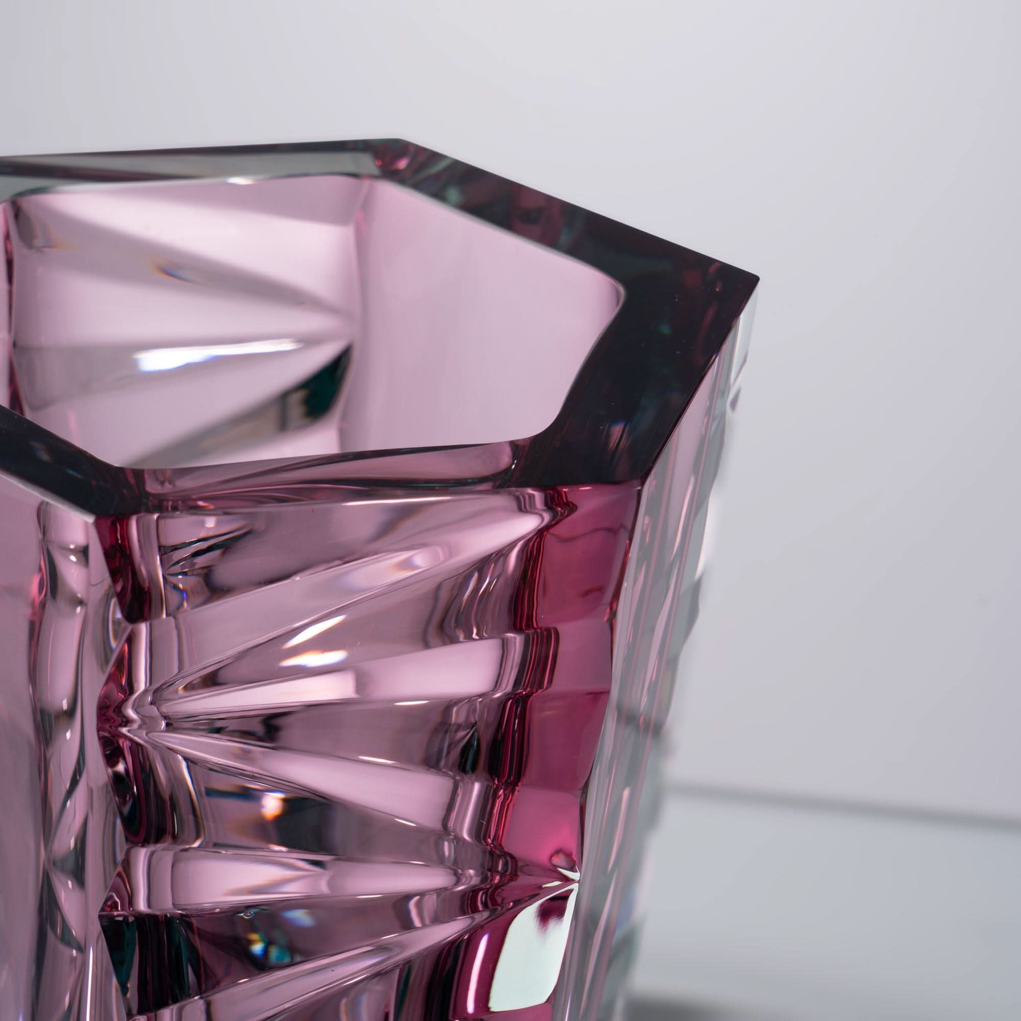 Violet Glass Sculpture