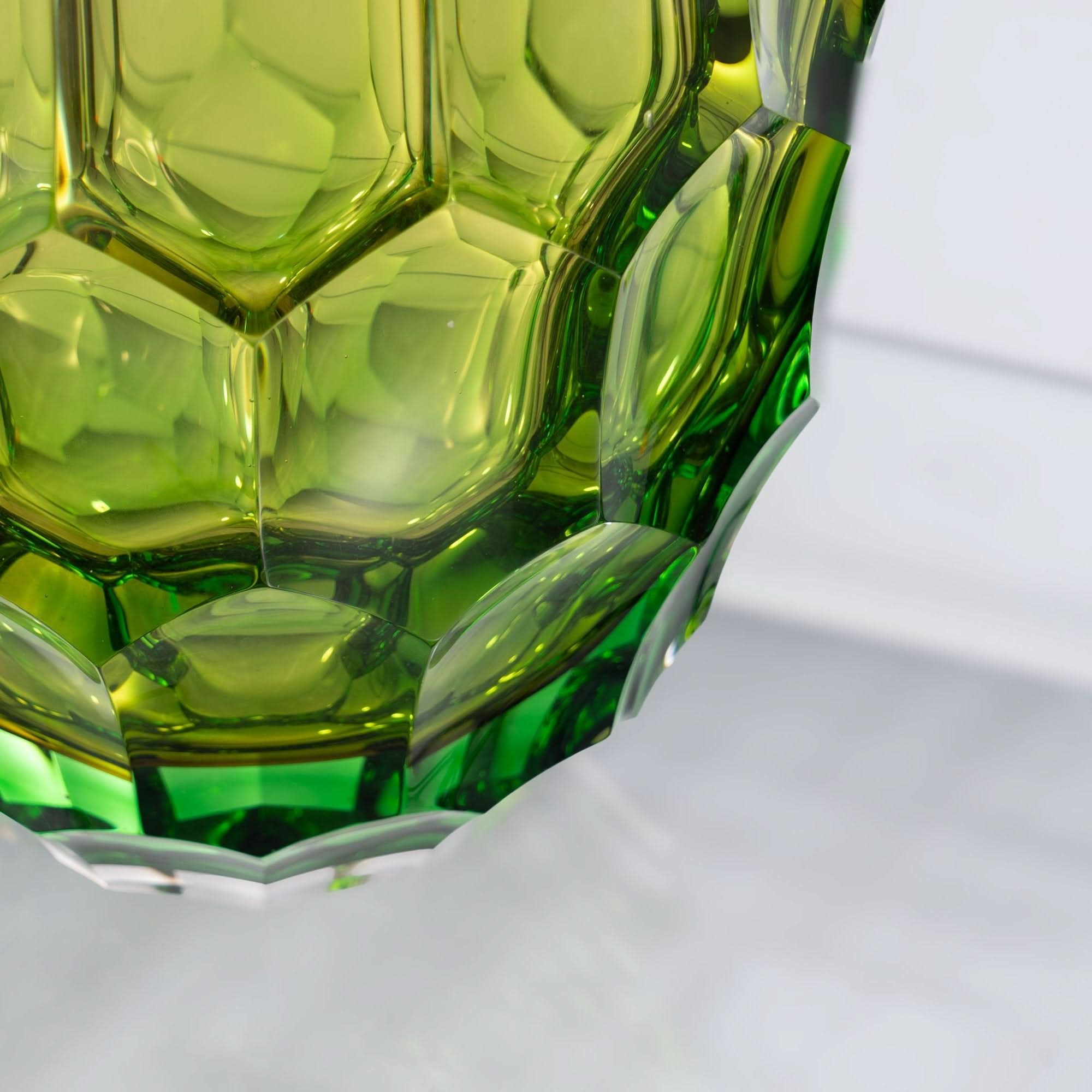 Rosetta Aurora--Yellow Glass Sculpture
