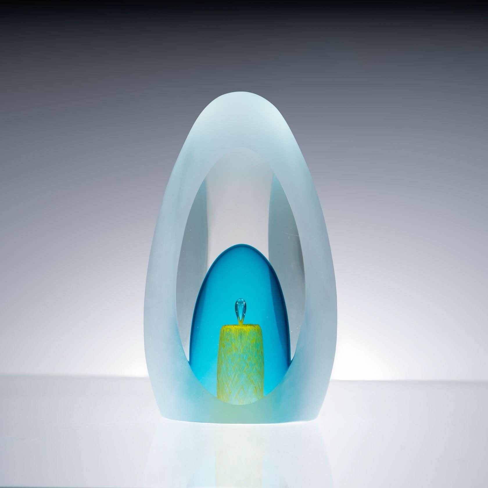 Water Droplet Glass Sculpture