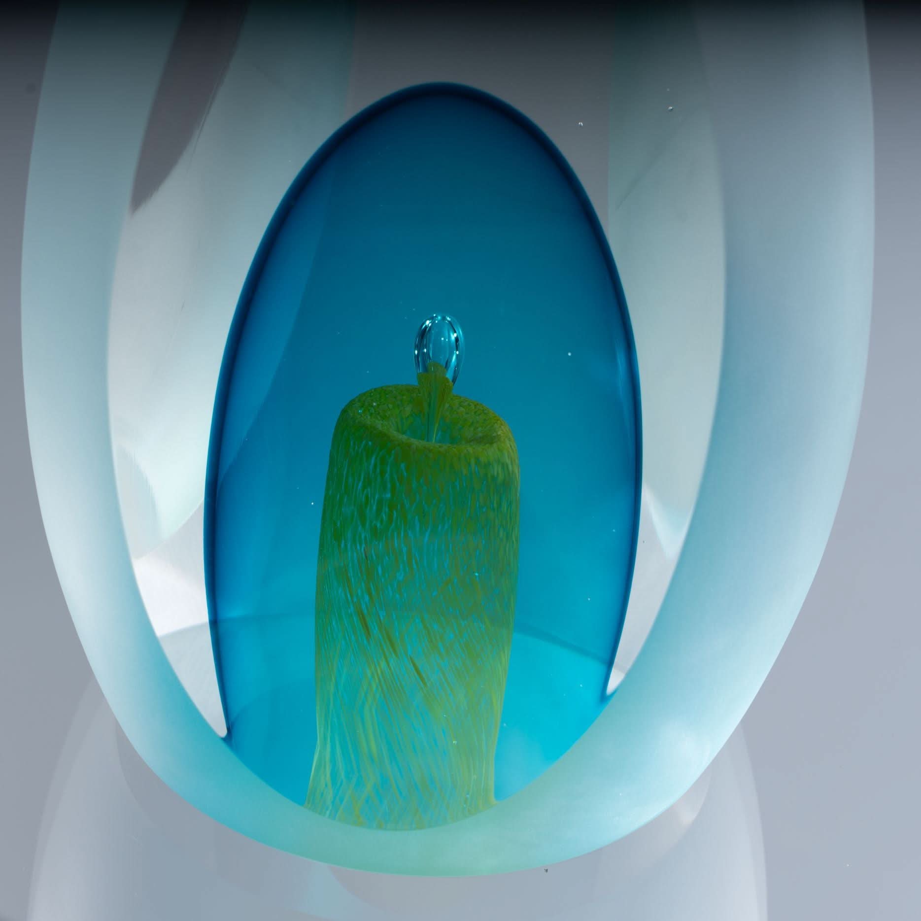 Water Droplet Glass Sculpture