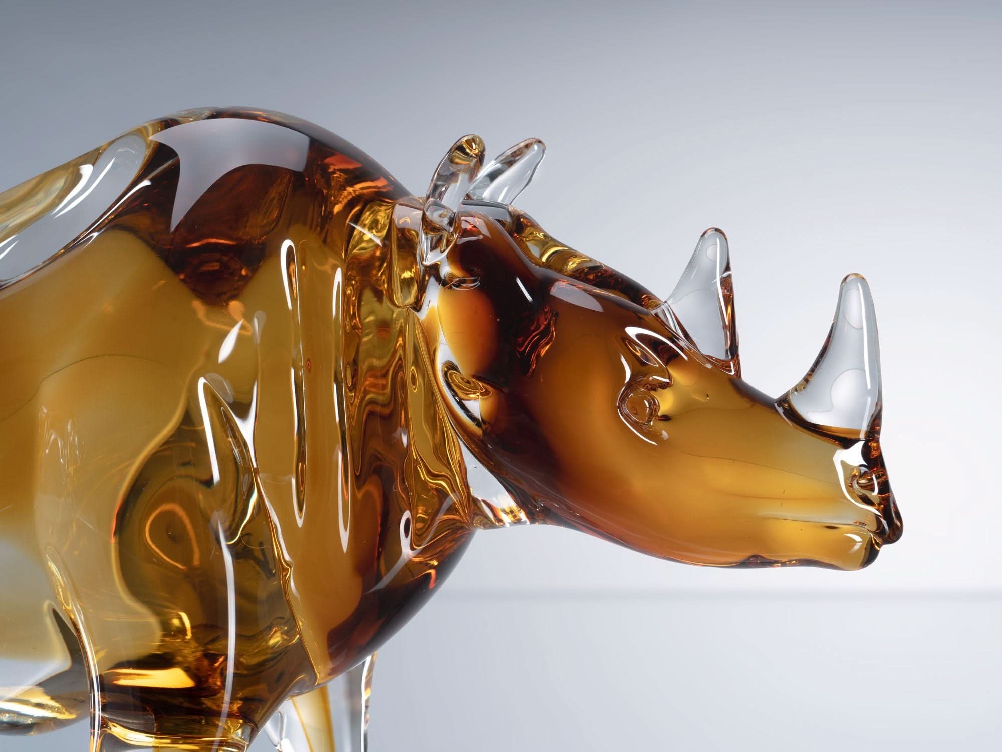 Calydor_Brown_--crysflare--glass art sculpture--crystal