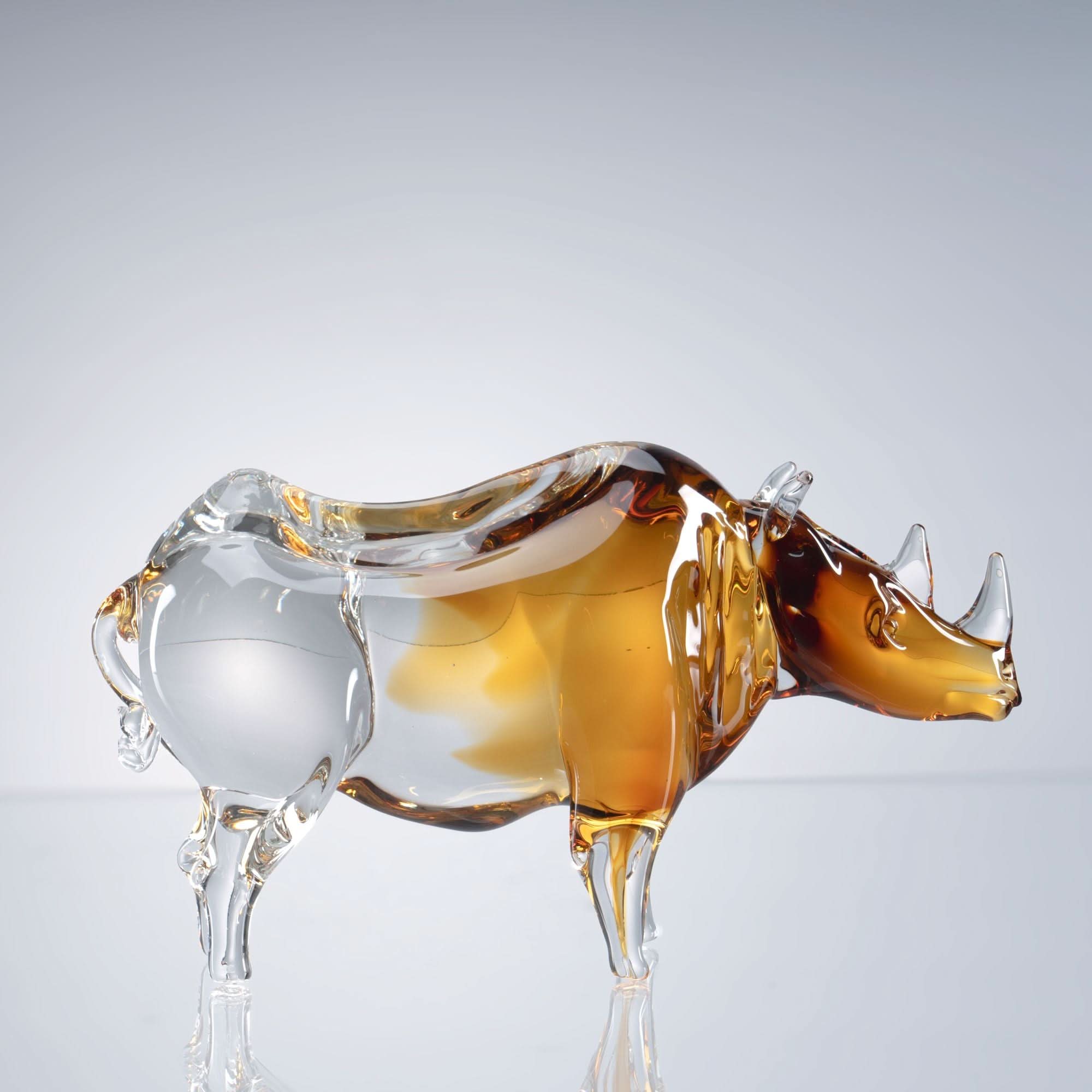 Calydor_Brown_--crysflare--glass art sculpture--crystal