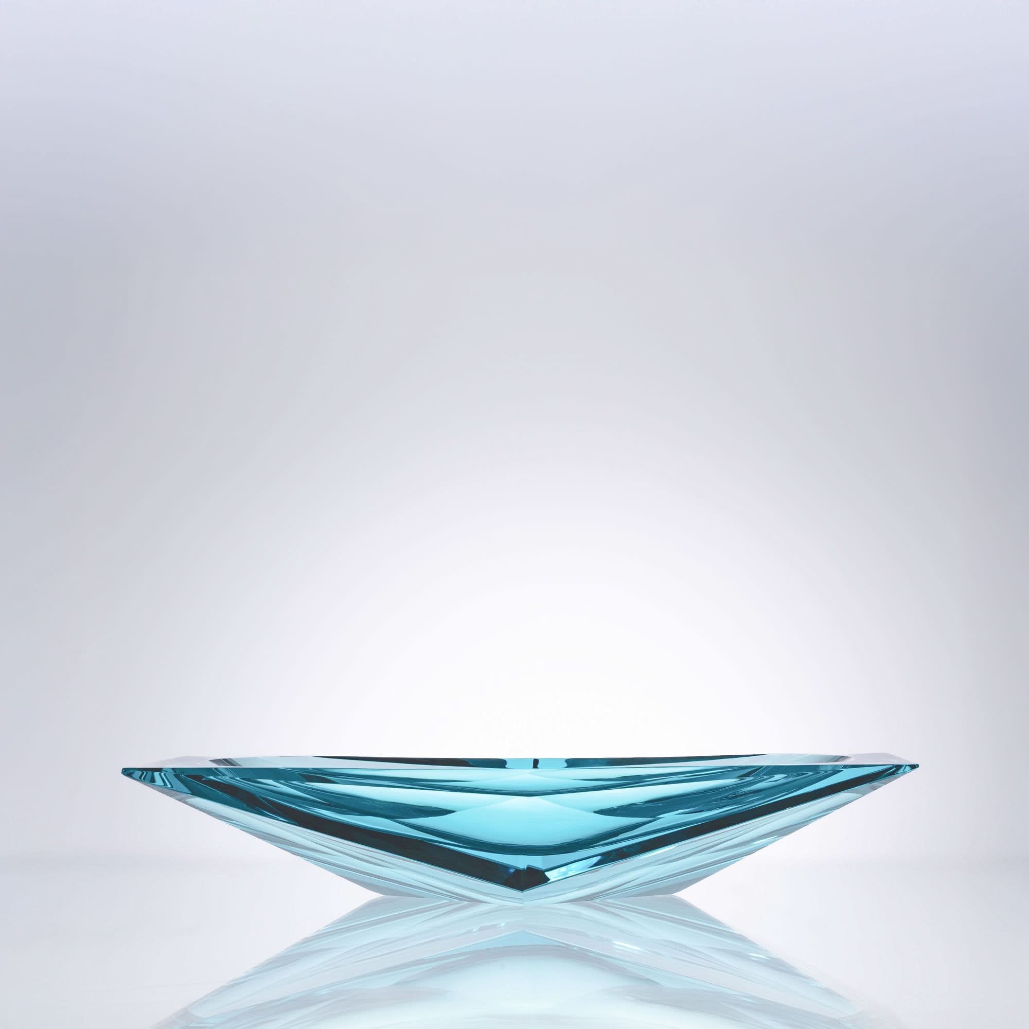 Frozen Lake Glass Bowl
