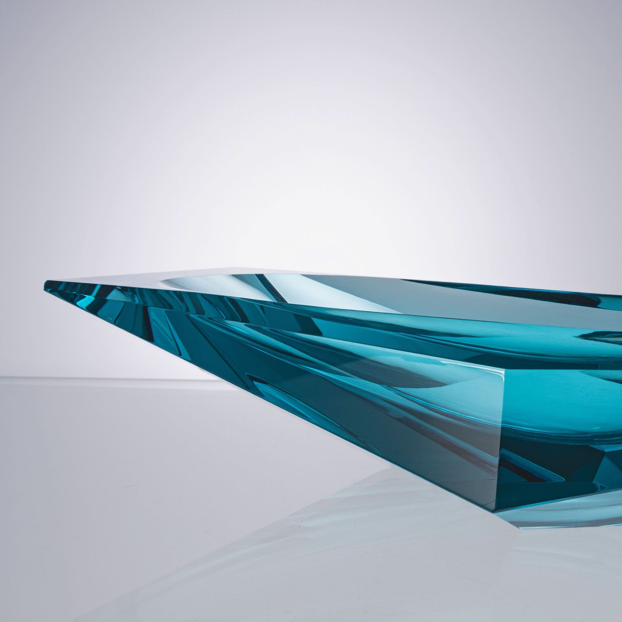 Frozen Lake Glass Bowl
