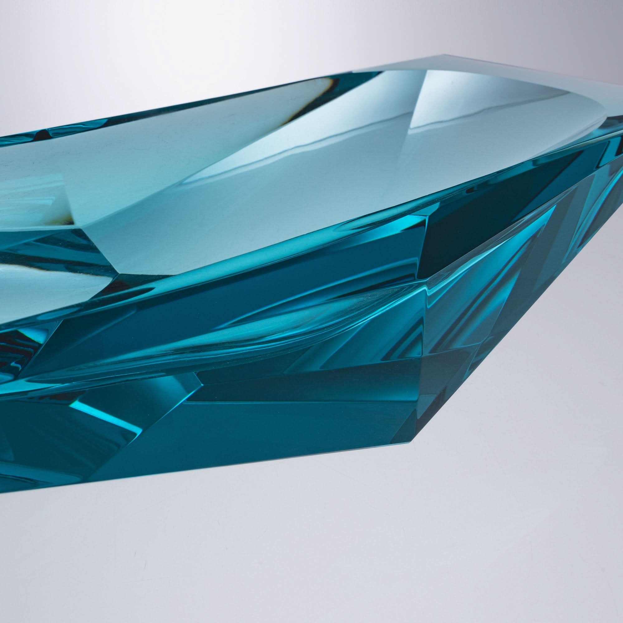 Frozen Lake Glass Bowl