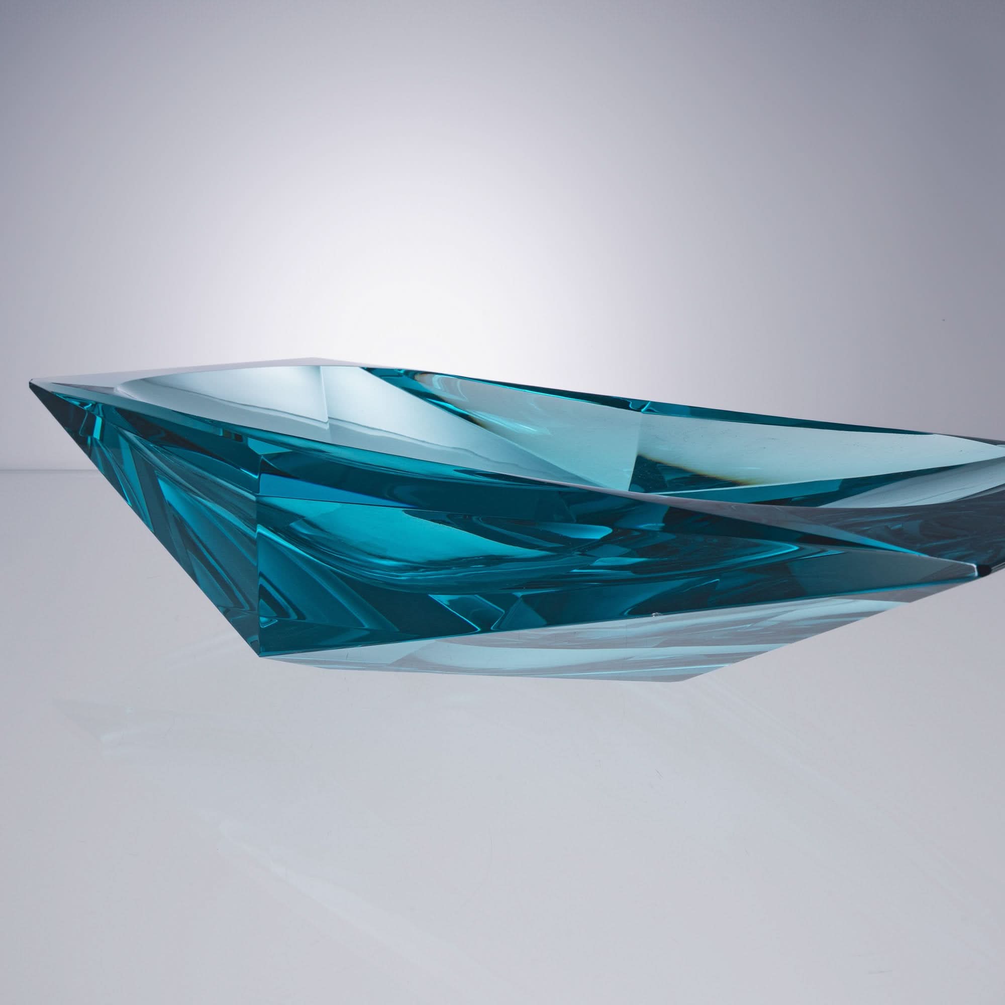 Frozen Lake Glass Bowl