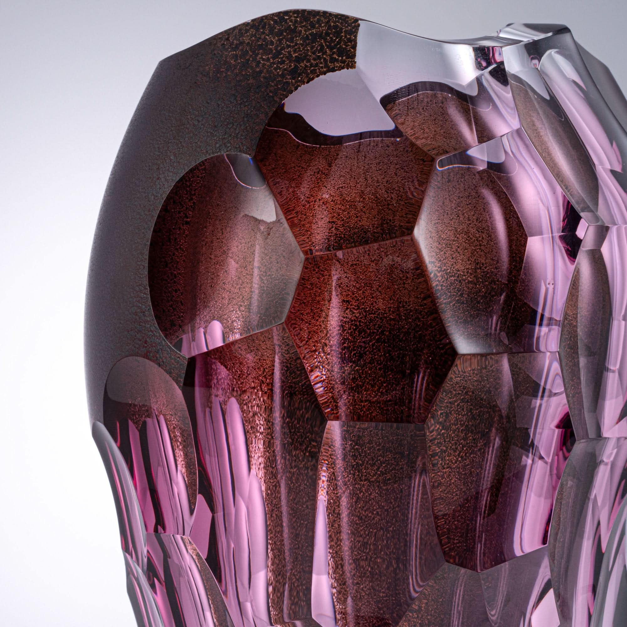 Amethyst Ripple--Vase Glass