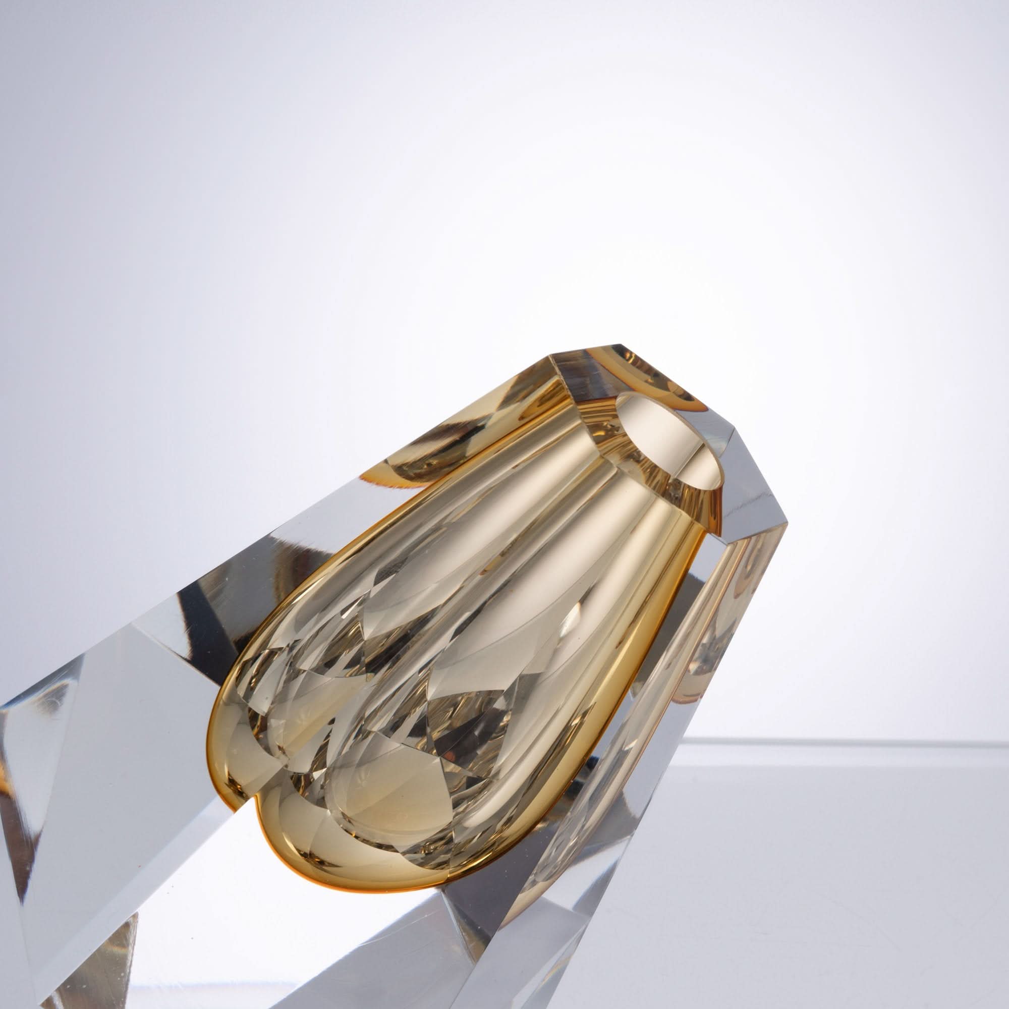 Rhythm of Time--Gold Glass Aromatherapy Bottle
