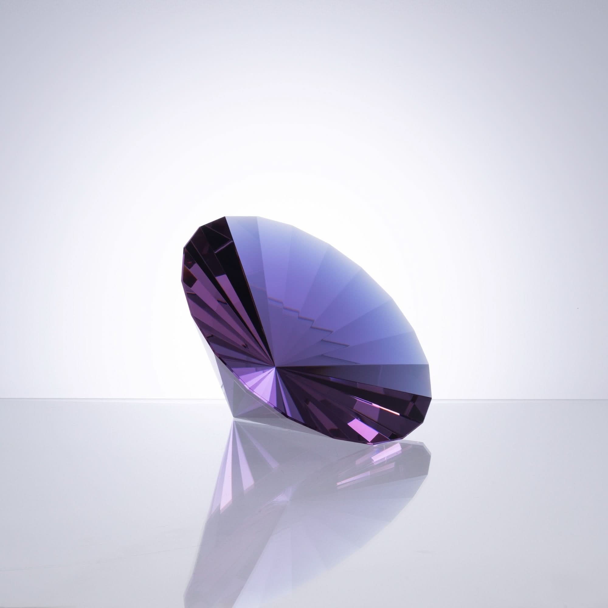 Mirror Mirage--Purple Glass Art Piece