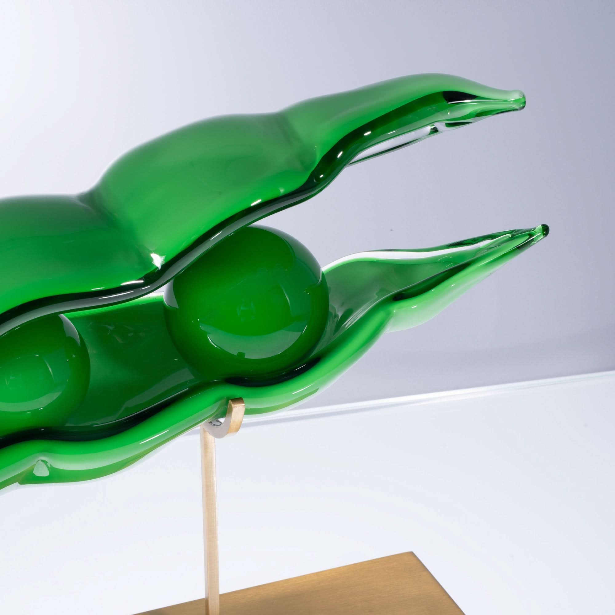 Ode to Green Glass Art Piece