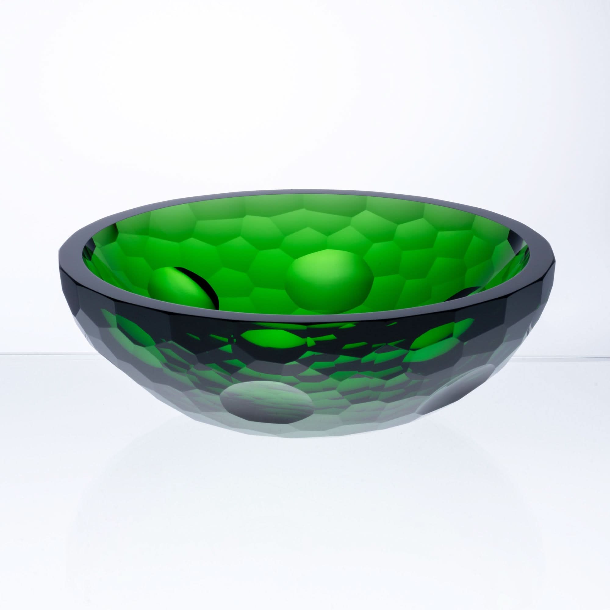 Emerald Mirage Glass Sculpture