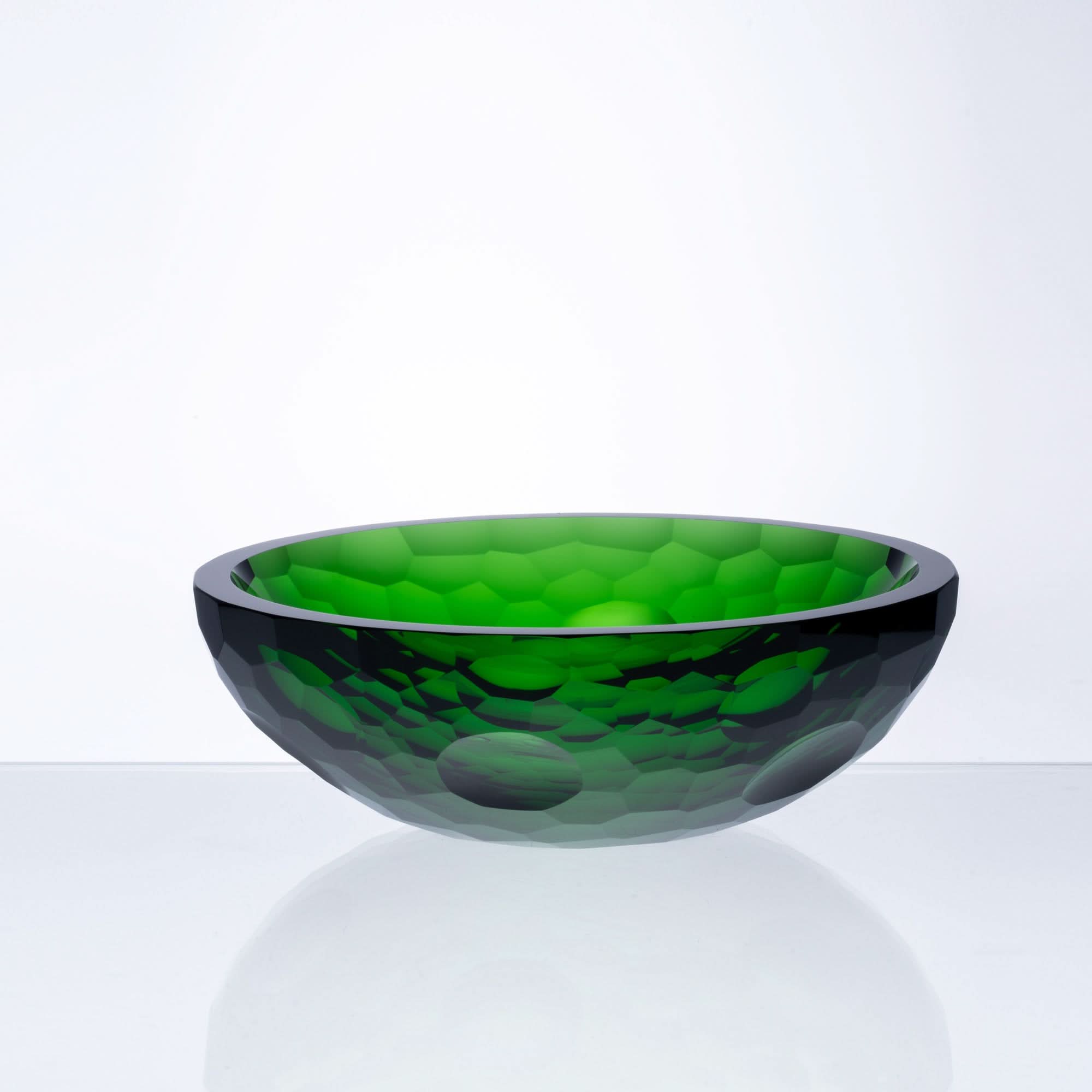 Emerald Mirage Glass Sculpture