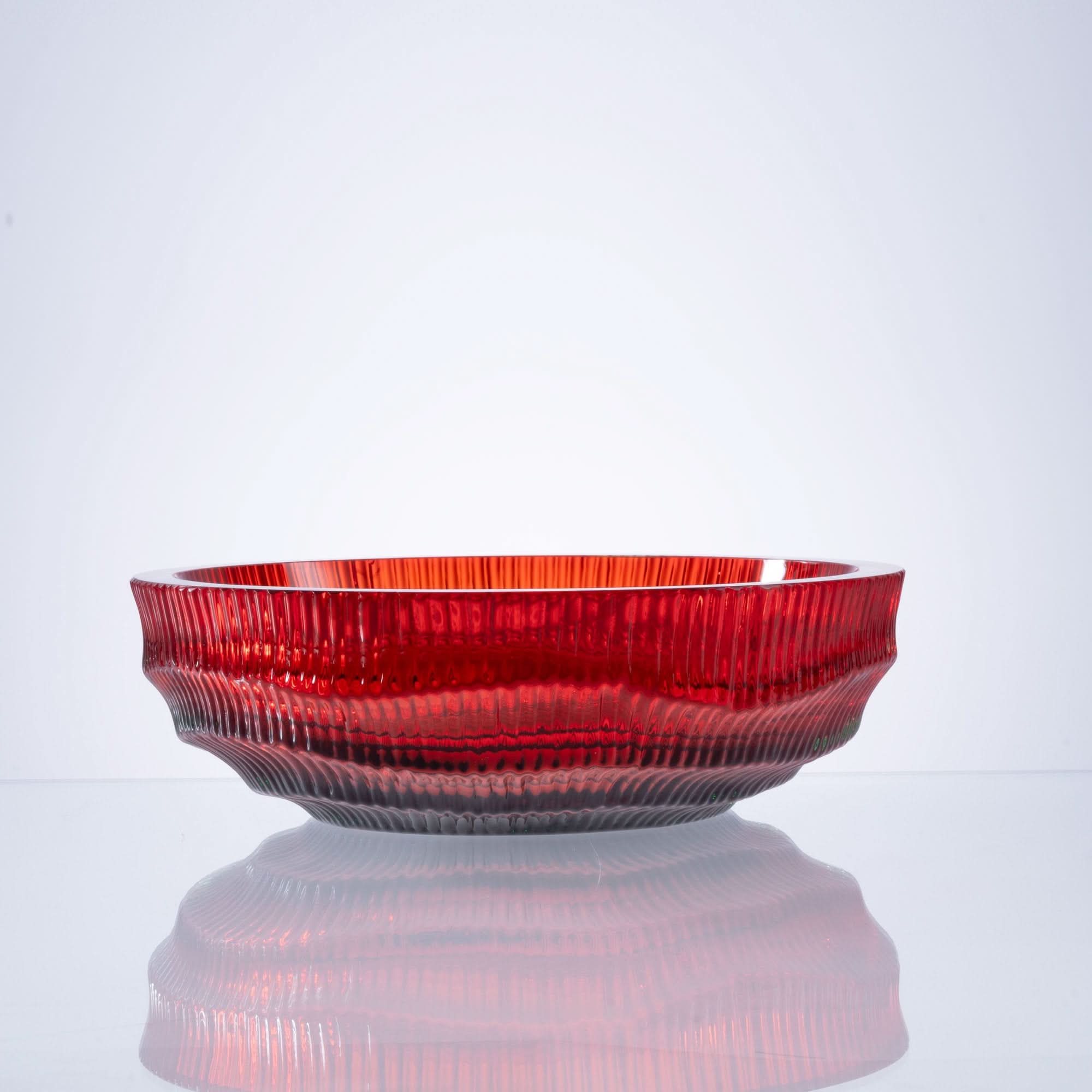 Undercurrent--Red Glass Bowl
