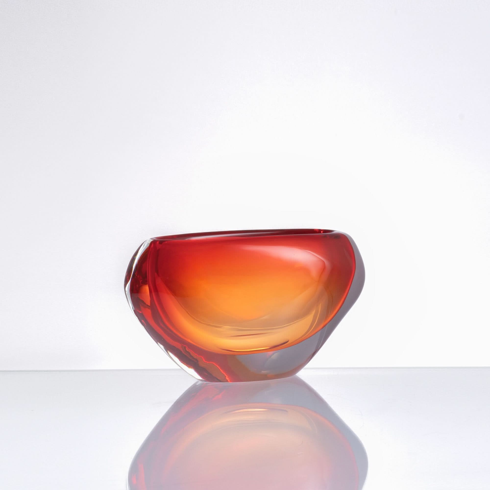 Sunset Embrace Glass Sculpture