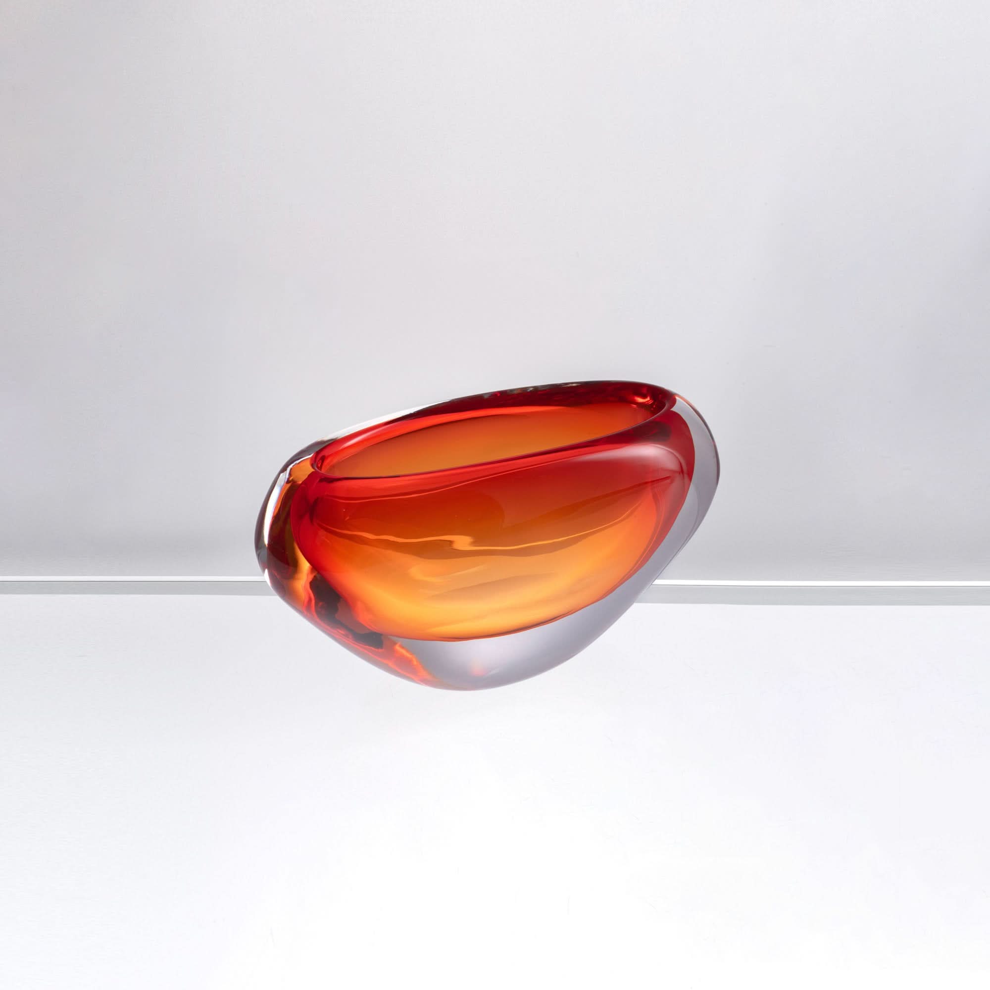 Sunset Embrace Glass Sculpture