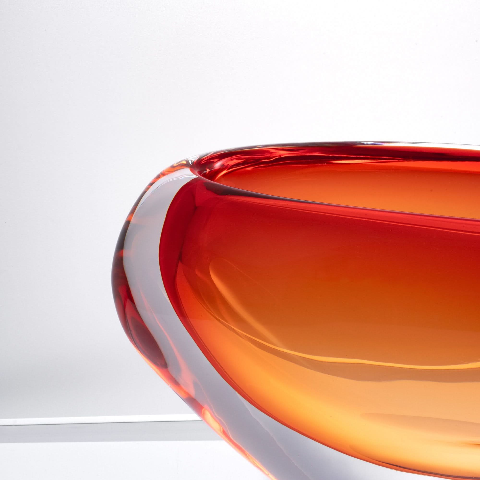 Sunset Embrace Glass Sculpture