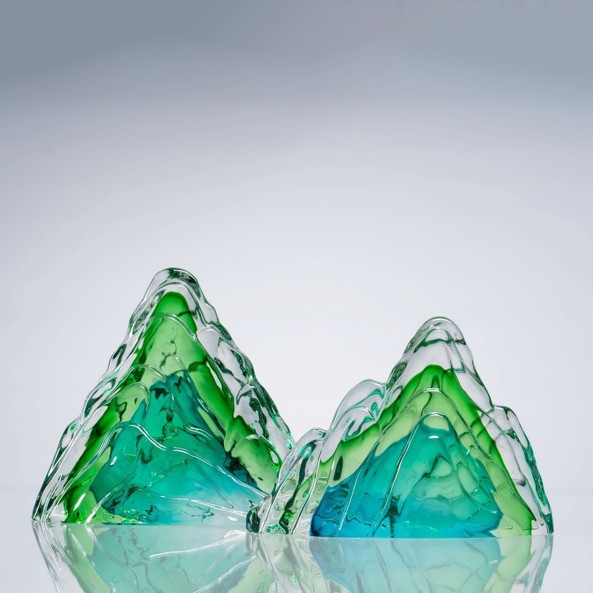 Sansuikyo--II Glass Sculpture
