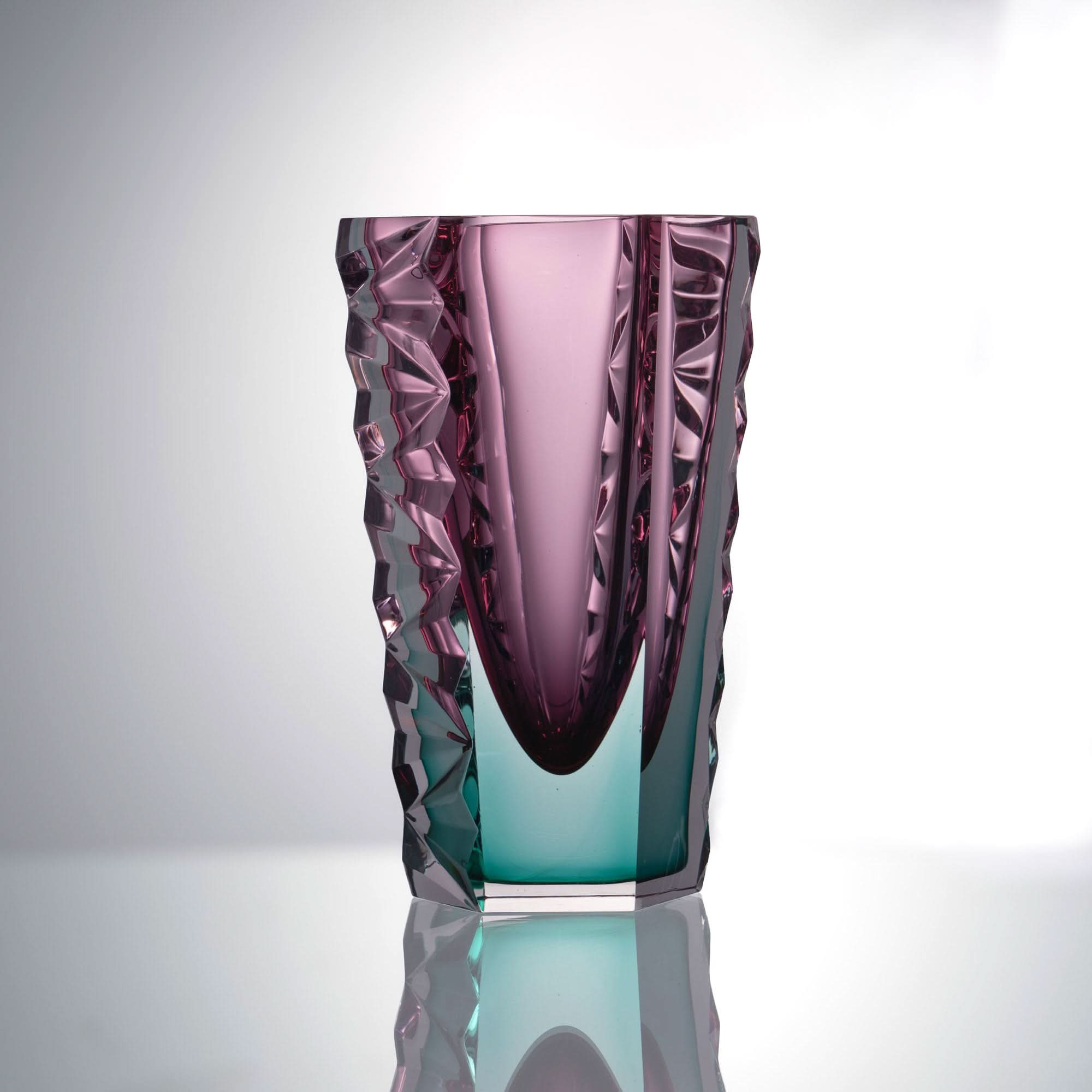 Violet Glass Sculpture